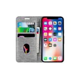 Buway Apple iPhone 7 Kartvizitli Cüzdan Gri Cep Telefonu Kılıfı