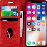 Buway Apple iPhone 7 Plus Kartvizitli Cüzdan Kırmızı Cep Telefonu Kılıfı