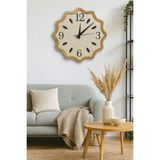 Buwoods Dekoratif Ahşap Duvar Saati Sessiz Mekanizma ile Modern Tasarım 43 cm