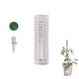 Buyter Su Yosun Direği Seti Sütun Çubuğu İstiflenebilir Arttırma Monstera Tırmanış Filodendron Asma Tesisi Sabit Braket ((D) 2,3''*(Y) 6,7'', Beyaz)