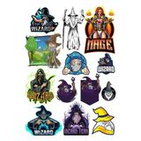 Büyücü Mage Sticker Set 13 Parça Telefon, Tablet, Defter, Laptop Sticker
