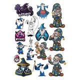 Büyücü Sticker Set 8 20 Parça Telefon, Tablet, Defter, Laptop Sticker