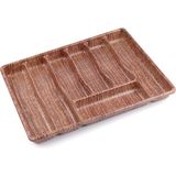 Buyuk - Ahsap Renk - 7 Bolmelı Cekmece Icı Kasıklık 50X37cm