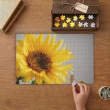 Büyük Ayçiçeği Tasarımı 240 Parça Ahşap Puzzle Ahşap Kutuda MP00980