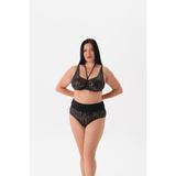 Büyük Beden Balenli Parlak Leopar Toparlayıcı Bikini Takım