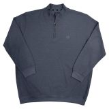Büyük Beden Erkek Fermuarlı Sweatshirt Ekstra Battal Antrasit