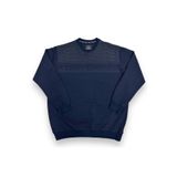 Büyük Beden Erkek Kazak Bisiklet Yaka Battal Kazak - Lacivert - 5XL