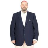 Büyük Beden Erkek Mendi Blazer Ceket 26020 Lacivert