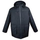 Büyük Beden Erkek Mont Dekons İndigo (Lacivert, 7XL)
