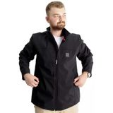 Büyük Beden Erkek Mont Waterproof Softshell 21232 Siyah