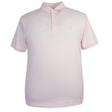 Büyük Beden Erkek Tişört Polo Yaka Likralı Pike Pembe