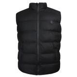 Büyük Beden Erkek Yelek Nubuk (Siyah, 2XL)