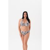 Büyük Beden Kaplı Zebra Desen Bikini Takım