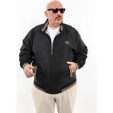 Büyük Beden Nakış Armalı Mevsimlik Erkek Mont & Ceket Siyah - 4XL