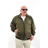 Büyük Beden Nakış Armalı Mevsimlik Erkek Mont & Ceket Yeşil Taba