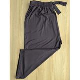 Büyük Beden Pamuklu Likralı Viskon Ince Yazlık Cepli Penye Kapri Pijama Pantolon Lacivert - 2xl