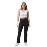 Büyük Beden Siyah Flare Tayt Pantolon, Yüksek Bel, Dalgıç Kumaş, Toparlayıcı (SİYAH, 2XL)