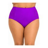 Büyük Beden Toparlayıcı Yüksek Bel Kadın Bikini Alt