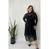 Büyük beden transparan elbise 629282902