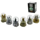 BÜYÜK BOY - 10CM PİLLİ - IŞIKLI MÜZİKLİ KAR KÜRESİ CAM ESKİTME İNSAN FİGÜRLÜ - DESEN MİX RENKLİ HERH