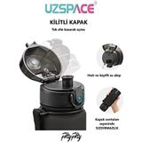 Büyük Boy 28 Cm 1000 Ml 1 Litre Tritan Su Matarası 14 Renk Softtouch
