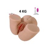 Büyük Boy 28 Cm 4 Kg Realistik 2 Işlevli Titreşimli Yapay Suni Vajina Kadın Kalça Mastürbatör