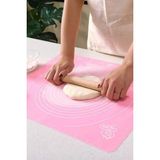 Büyük Boy 45*65 cm Silikon, Ölçekli ve Kaydırmaz Hamur Açma Matı