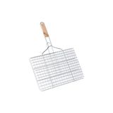 Büyük boy 50x30cm mangal üstü lüks ızgara teli paslanmaz galvaniz kaplama