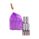 Büyük Boy 65X70 Kokulu Büzgülü Çöp Poşeti 5 Paket (50 Adet) Çöp Torbası 60 L (Lavanta)