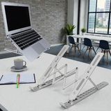 Büyük Boy Alüminyum Katlanabilir Kademeli Laptop Bilgisayar Notebook Mac Standı, Ergonomik Noteb