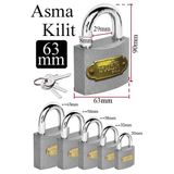 Büyük Boy Asma Kilit 63 Mm 1 Adet Thor Plus Paslanmaz Metal Asma Kilit Dayanıklı Yedek Anahtarlı Zincir Kapı Bahçe