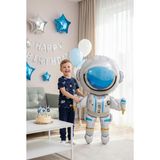 Büyük Boy Astronot Figürlü Folyo Balon | Dev Uzay Temalı Çocuk Doğum Günü Galaksi Konsept Parti Süsleme Fotoğraf Köşesi Dekorasyon Balonu