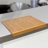 Büyük Boy Bambu Kesme Tahtası 35X45 Cm, Kahverengi, Dayanıklı ve Şık Tasarım - Ahşap - Ceviz - Seçenek 1