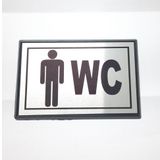 Büyük Boy BAY WC Yönlendirme Tabelası 13 x 8 cm