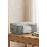 Büyük Boy Baza Altı Gri Pencereli Organizer Hurç 6 Adet 70X50x25 Cm