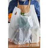 Büyük Boy Beyaz Atlet Market Alışveriş Çöp Poşeti Hışır Poşet 2kg Plastik Torba Büyük