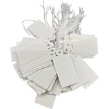 Büyük Boy Beyaz Renk 3-2cm 80 Adet Karton Ipli Etiketi