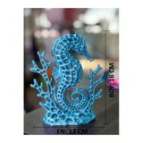 Büyük Boy Denizatı Ve Mercan Akvaryum Dekorasyonu 16X13 Cm Sert Plastik Süs