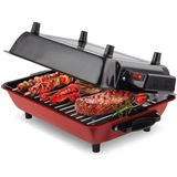 Büyük Boy Elektrikli Izgara 1100W Siyah, Lezzetli Barbekü Deneyimi