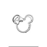 Büyük Boy Gümüş Renk Mouse Mandal Toka