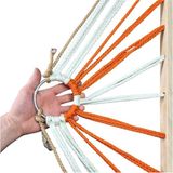 Büyük Boy Hamak Çift Katlı Kalın Örme Ipli File Salıncak 110X200CM (Ürün Rengi Stok Durumu - Standart