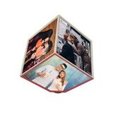 Büyük Boy Hareketli Dönen Küp Hediye Fotoğraf Çerçevesi 16x16cm