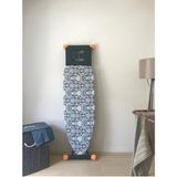 Büyük Boy Ipli Keçe Ütü Masası Kılıfı 55X140CM, Stoperli, Şık ve Kullanışlı - Ahşap - Bej - Siyah - Seçenek 1
