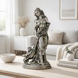 Büyük Boy Kadın Heykeli 45 cm – Zarif Salon Dekoru, Romantik Ev Aksesuarı, Premium Dekoratif Biblo