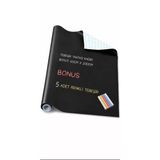 Büyük Boy Kendinden Yapışkanlı Yaz Sil Rulo Kara Tahta Sticker Blackboard 60X200cm