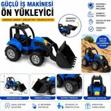 Büyük Boy Kepçeli Oyuncak Traktör – Hareketli Ön Kepçeli Çocuk Iş Makinesi