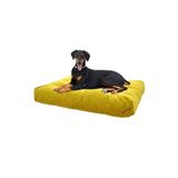 Büyük Boy Köpek Yatağı, Sarı Renk, 90x70 cm, Konforlu Minder