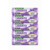 Büyük Boy Lavanta Kokulu Büzgülü Çöp Torbası, 65x70 cm, 60 Litre, Su Geçirmez Çöp Poşeti, Kalın, 5 Paket 50 Adet (BÜYÜK BOY, LAVANTA KOKULU)