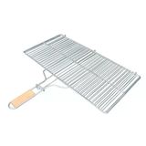 Büyük Boy Mangal Izgarası - 50X30 Cm - Ahşap Saplı