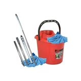 Büyük Boy Metal Saplı Mikrofiber Havlu Mop ve Temizlik Seti